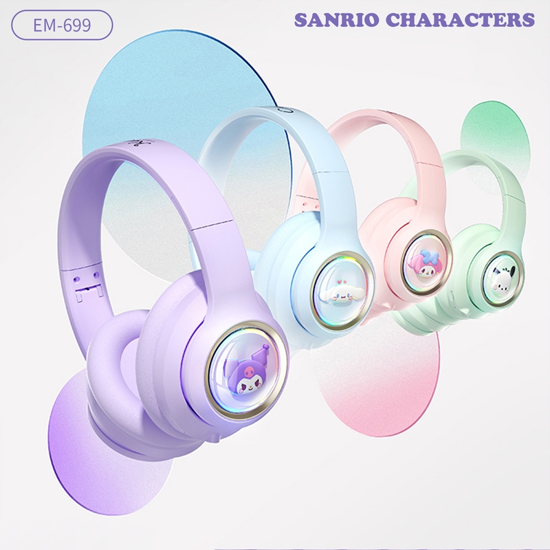 Sanrio EM-699 Fone De Ouvido Bluetooth Sem Fio Jogo De Redução De