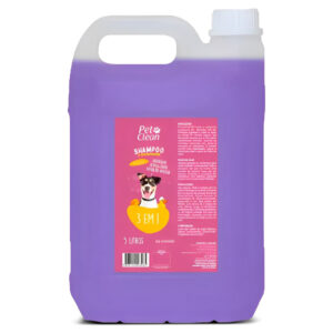 Shampoo e Condicionador 3 em 1 Pet Clean Cães e Gatos 5L