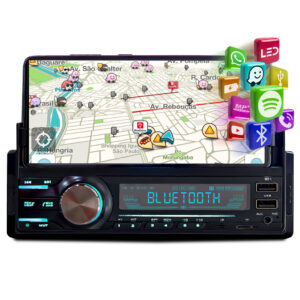 Som Automotivo MP3 Player USB Bluetooth Rca SD Receiver Suporte de