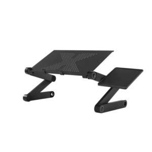 Suporte Articulado Notebook Escritório Cama Mesa Apoio Mouse Cor Preto