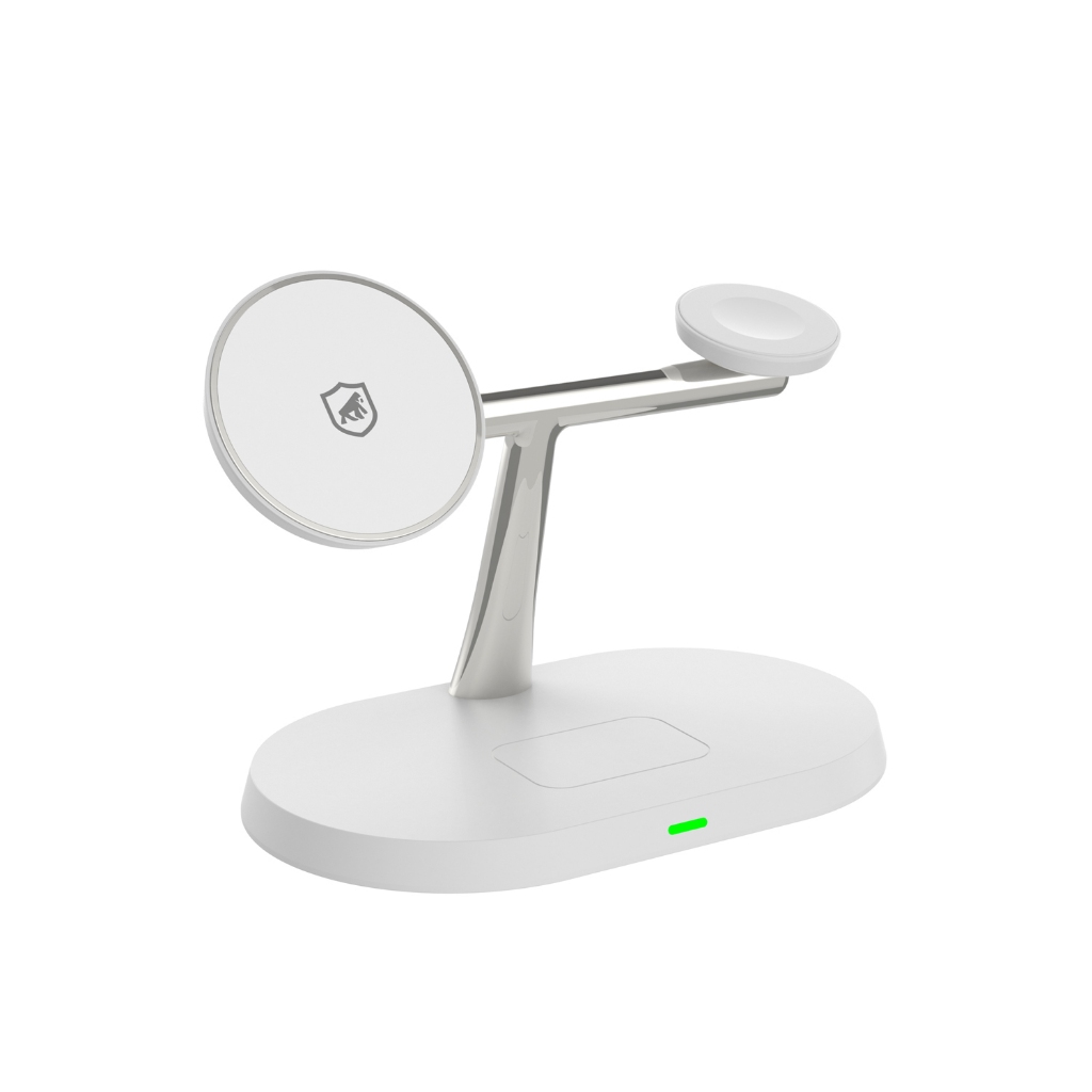 Suporte Dock Carregador Wireless 3 em 1 MagSafe 15W Smartphone