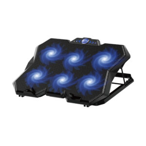 Suporte Notebook Cooler USB 12″ a 19″ 6 Ventoinhas Ângulo Ajustável