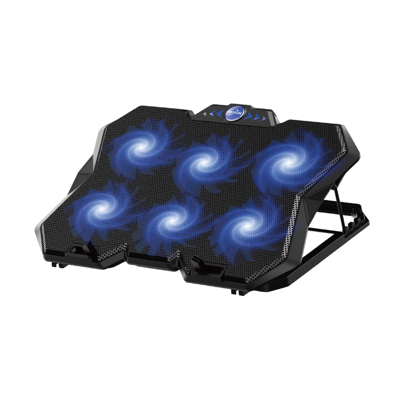 Suporte Notebook Cooler USB 12" a 19" 6 Ventoinhas Ângulo Ajustável