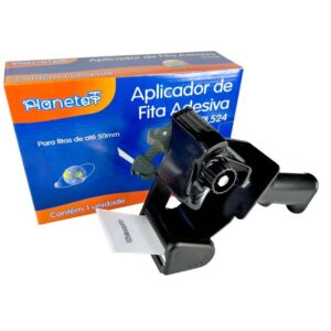 Suporte para Fita Adesiva Suporte de Mão Plástico Preto Suporte Durex