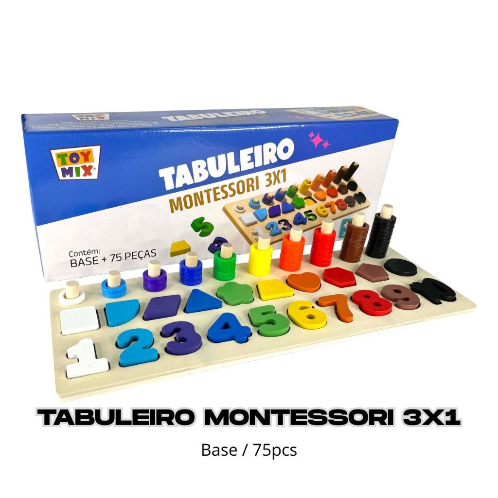 Tabuleiro Montessori Atividades Pescaria Encaixe Numeros Letras