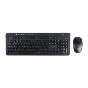 Teclado e Mouse Sem Fio Recarregável 2.4ghz USB Preto Multi