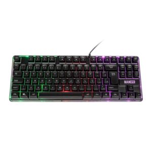 Teclado Gamer Mancer Veyra, Rainbow, ABNT2, Preto