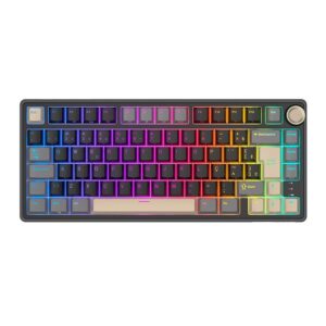 Teclado Mecanico Gamer Royal Kludge RKR75, RGB, ABNT2, Switch Brown