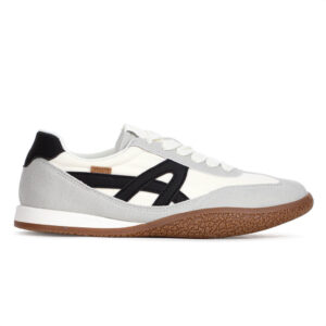 Tênis Anacapri Casual Retro Off White e Cinza Feminino