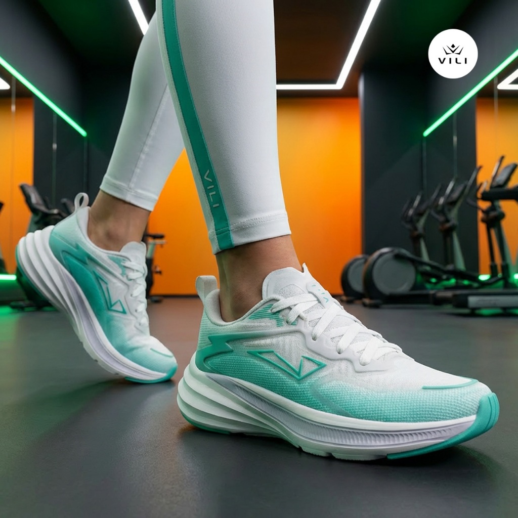 Tênis Feminino Vili Ace Corrida Caminhada Academia Leve 180gr Branco