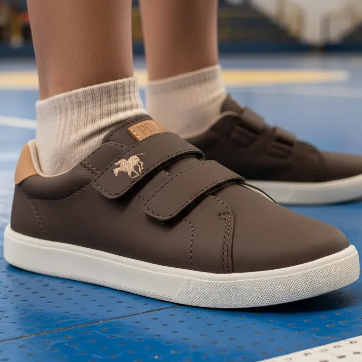 Tênis Infantil Ortopasso Casual Menino Café