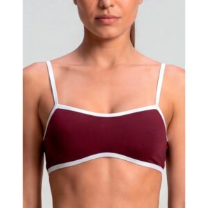 Top Fitess Concha Vinho Legbox Academia Treino Ginastica