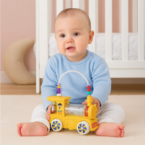 Trenzinho Brinquedo Monte Líbano Loco Baby Educativo Amarelo