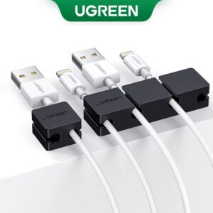 Ugreen Cabo Clipes Organizer Silicone Gestão De USB Flexível Winder — Áudio e Fones