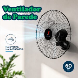 Ventilador de Parede 60cm Ventilador Venti-Delta Ventilador Turbo