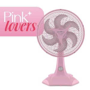 Ventilador Rosa 2 em 1 Britânia 6 Pás Maxx Force 60W