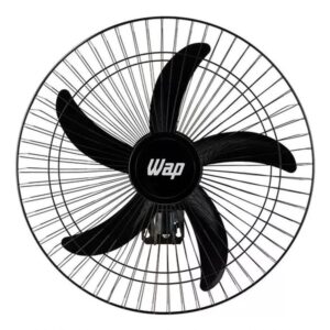 Ventilador Wap Parede Rajada Pro Preto Bivolt 60CM 5 Pas