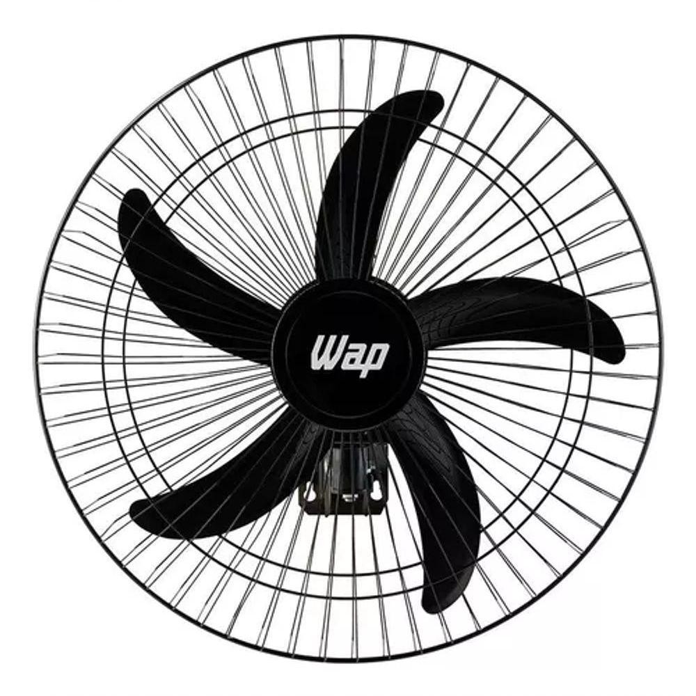 Ventilador Wap Parede Rajada Pro Preto Bivolt 60CM 5 Pas