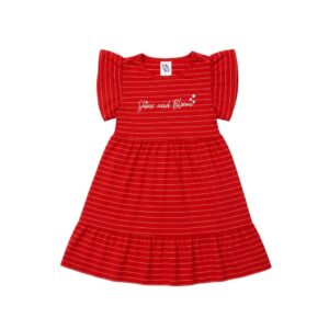 Vestido Feminino Infantil Brilhar E Florescer