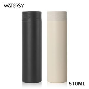 Watersy Garrafa Térmica Minimalista 500ml Aço Inoxidável, Ideal para