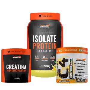 Whey Isolado Pré-Treino Sem Cafeína Creatina New Millen