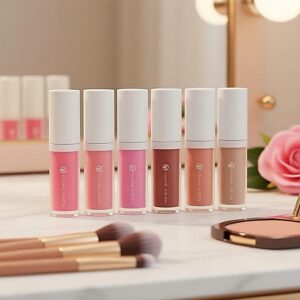 Young Vision 5-Cor Batom Líquido Cheek Tint, Acabamento Matte, 3 em 1